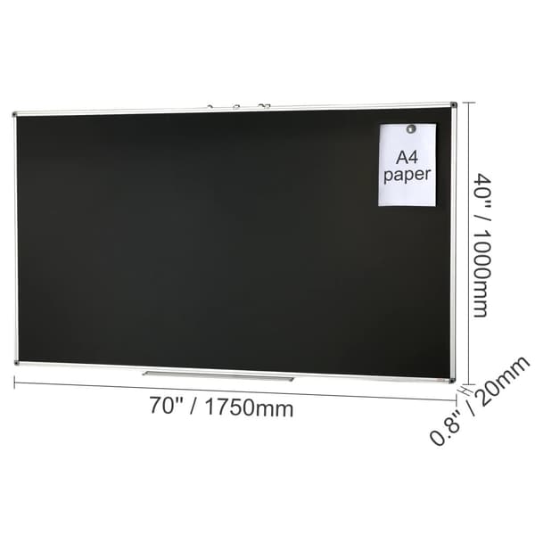 Tavla 70 x 40 tum, Hållbar Metallkonstruktion, Magnetisk Design,70x40 tum