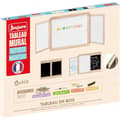 Miniatyrbillede 3 af 3: Magnetisk triptyk väggtavla - JEUJURA - Magnetisk central skiffer, 2 paneler, vit och kritfärgad sida