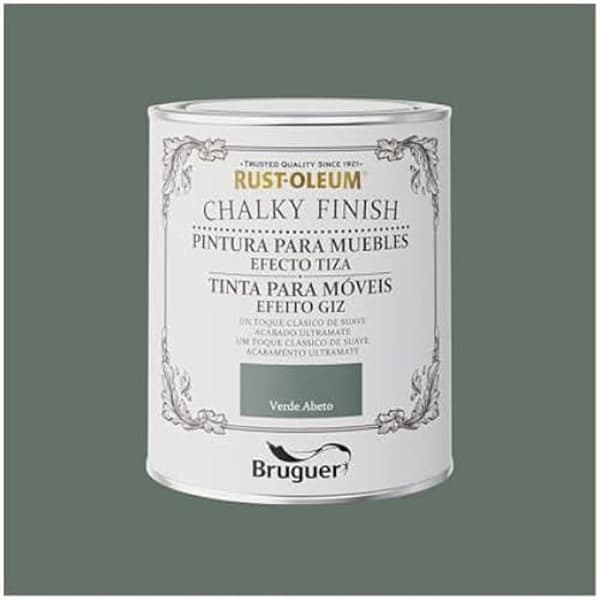 Kritfinish - BRUGUER - Muebles Verde ABETO - 0,750l - Färg Grön - Blandad