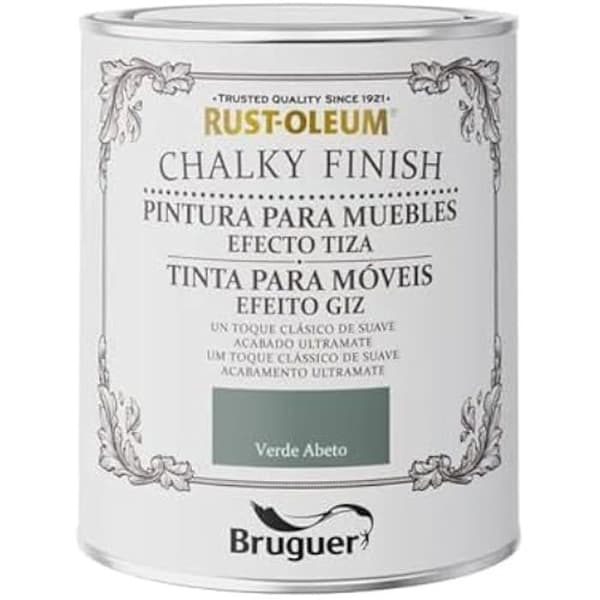 Kritfinish - BRUGUER - Muebles Verde ABETO - 0,750l - Färg Grön - Blandad