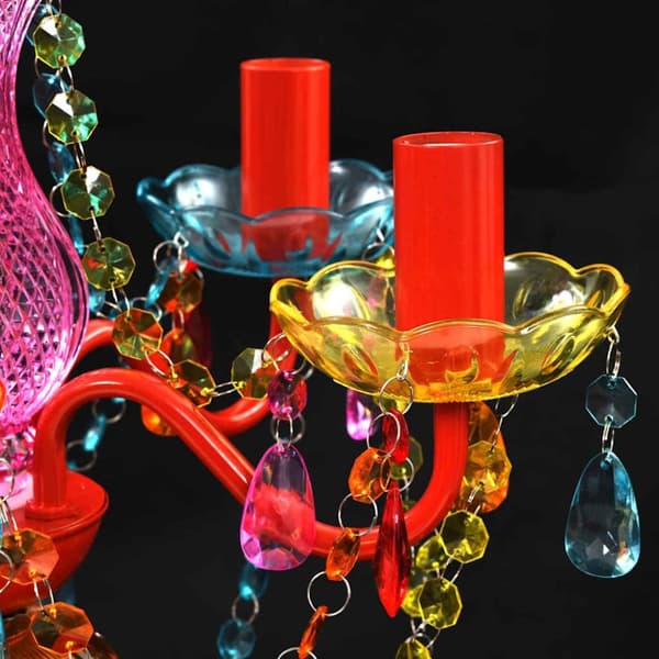 vidaXL Crystal Light 5 -lamppujen monivärinen