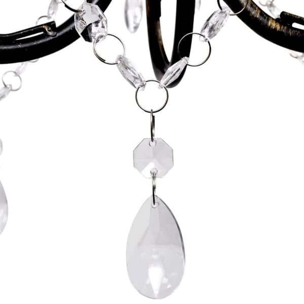 vidaXL Takkrona i Art Nouveau-stil 3-armad svart
