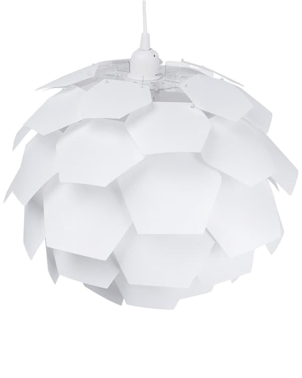 Hängande Lampa Vit Plast Furu Kon Skärm