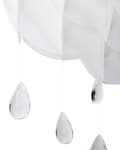 Miniatyrbild 6 av 9: Hängande Lampa Vit Flygande Moln Kristall Regndroppar Barnrum Ljus