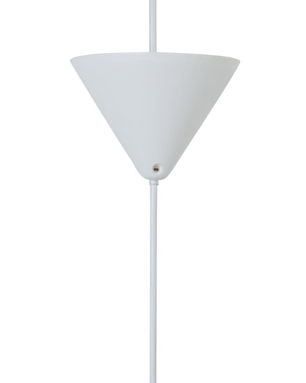 Taklampa Blå Plast Kon Glob Skärm Hängande Lampa