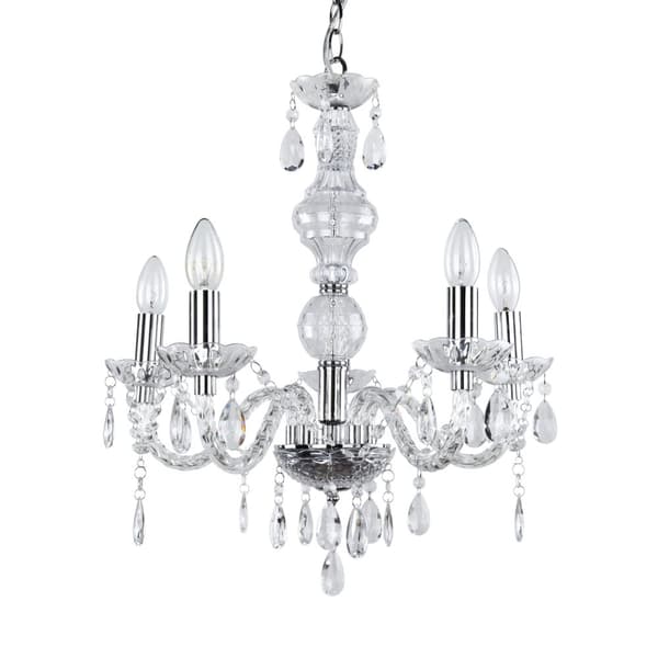 Elegant ljuskrona Elegance femarmad krom [lux.pro]