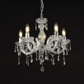 Miniatyrbillede 3 af 4: [lux.pro]® Lysekrone Weimar - 5-armet - 5xE14 - hvid