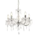 Miniatyrbillede 2 af 4: [lux.pro]® Lysekrone Weimar - 5-armet - 5xE14 - hvid