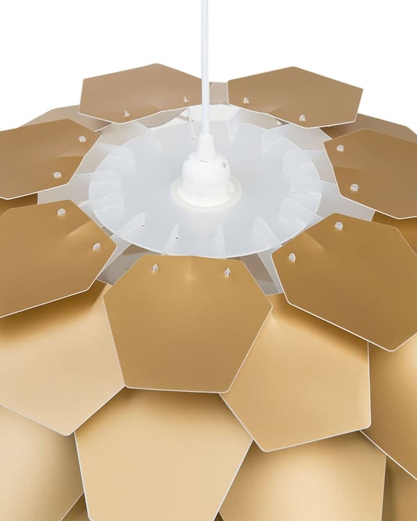 Hängande Taklampa Guld Plast Furu Kon Glob Skärm Hängande Lampa
