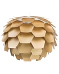 Miniatyrbild 1 av 9: Hängande Taklampa Guld Plast Furu Kon Glob Skärm Hängande Lampa