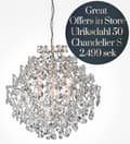Miniatyrbild 2 av 2: Vackra Ulriksdahl 50 Kristallkrona i Silver
