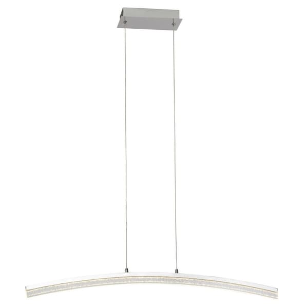 BRILLIANT lampe Glitrende LED pendel krom | 1x 21W LED integreret, (1680lm, 3000K) | Skala A ++ til E | Kan dæmpes i tre trin med en vægkontakt