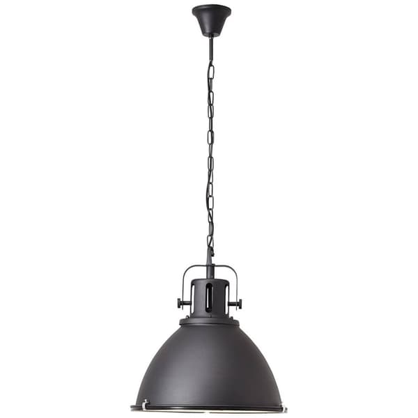 BRILLIANT lampe Jesper pendel 47cm glas sort | 1x A60, E27, 60W, egnet til normale lamper (medfølger ikke) | Skala A ++ til E | Kæden kan afkortes