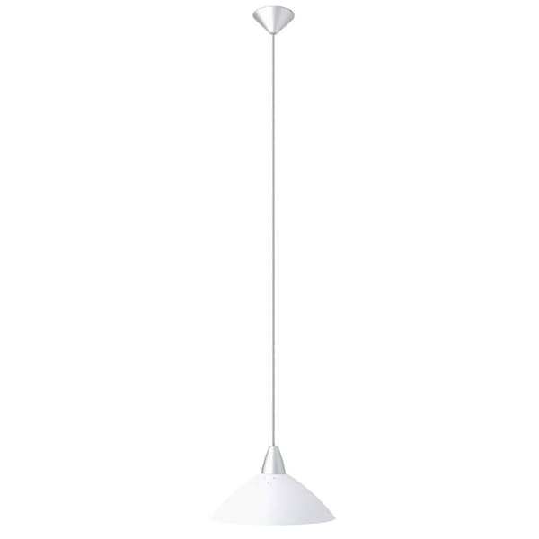 BRILLIANT Lampe Logo pendel 35cm hvid | 1x A60, E27, 60W, egnet til normale lamper (medfølger ikke) | Skala A ++ til E | Justerbar højde/kabel kan afk