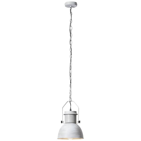 BRILLIANT lampa Salford pendelljus 23 cm grå betong | 1x A60, E27, 60W, lämplig för normala lampor (ingår ej) | Skala A ++ till E | Lämplig för LED-la