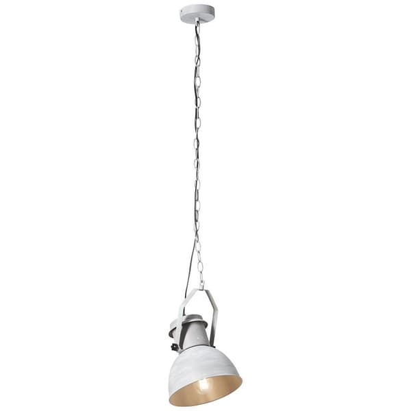 BRILLIANT lampa Salford pendelljus 23 cm grå betong | 1x A60, E27, 60W, lämplig för normala lampor (ingår ej) | Skala A ++ till E | Lämplig för LED-la