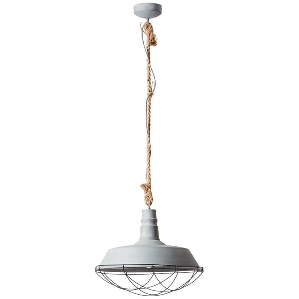 BRILLIANT lampa Rephänglampa 47 cm grå betong | 1x A60, E27, 60W, lämplig för normala lampor (ingår ej) | Skala A ++ till E | Lämplig för LED-lampor