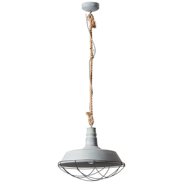 BRILLIANT lampa Rephänglampa 47 cm grå betong | 1x A60, E27, 60W, lämplig för normala lampor (ingår ej) | Skala A ++ till E | Lämplig för LED-lampor