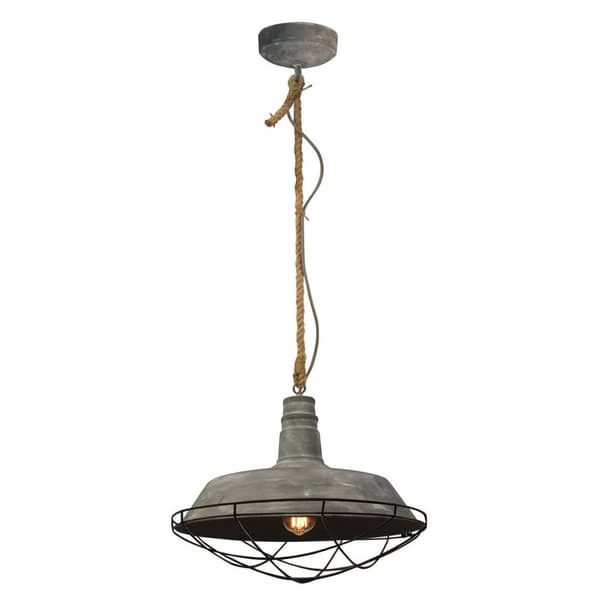 BRILLIANT lampa Rephänglampa 47 cm grå betong | 1x A60, E27, 60W, lämplig för normala lampor (ingår ej) | Skala A ++ till E | Lämplig för LED-lampor