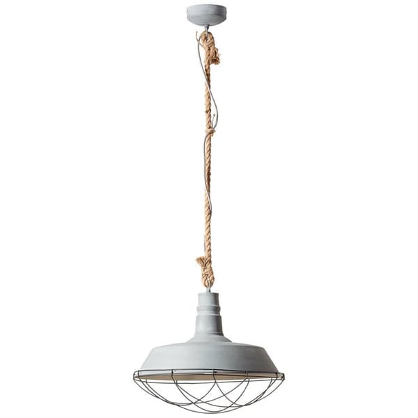 BRILLIANT lampa Rephänglampa 47 cm grå betong | 1x A60, E27, 60W, lämplig för normala lampor (ingår ej) | Skala A ++ till E | Lämplig för LED-lampor