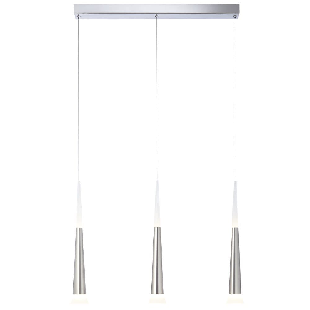 AEG lampa Ely LED-pendelljus 3-flammar järn | 3x 9W LED integrerad (COB-chip), (900lm, 3000K) | Skala A ++ till E | Oändligt dimbar via väggdimmer