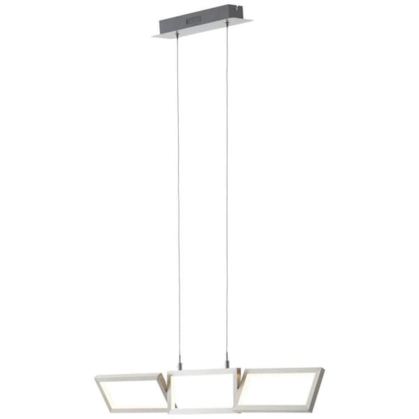 BRILLIANT lampe Tunar LED pendel 3-flammer alu | 3x 10W LED integreret, (700lm, 3000K) | Skala A ++ til E | Justerbar højde/kabel kan afkortes