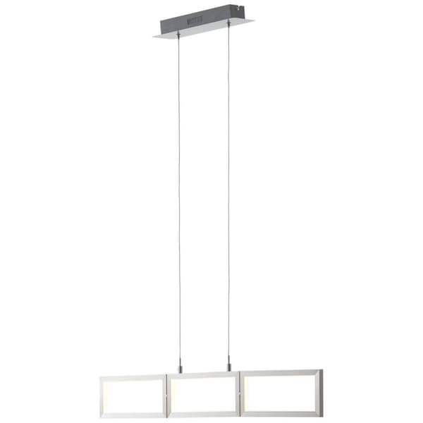 BRILLIANT lampe Tunar LED pendel 3-flammer alu | 3x 10W LED integreret, (700lm, 3000K) | Skala A ++ til E | Justerbar højde/kabel kan afkortes