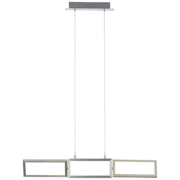 BRILLIANT lampe Tunar LED pendel 3-flammer alu | 3x 10W LED integreret, (700lm, 3000K) | Skala A ++ til E | Justerbar højde/kabel kan afkortes