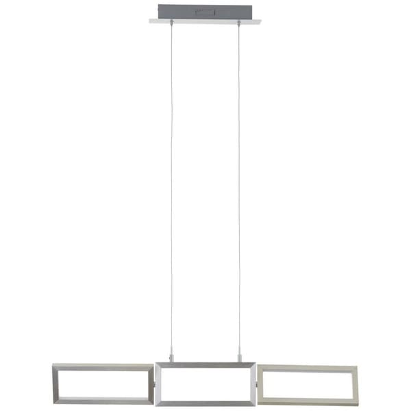 BRILLIANT lampe Tunar LED pendel 3-flammer alu | 3x 10W LED integreret, (700lm, 3000K) | Skala A ++ til E | Justerbar højde/kabel kan afkortes