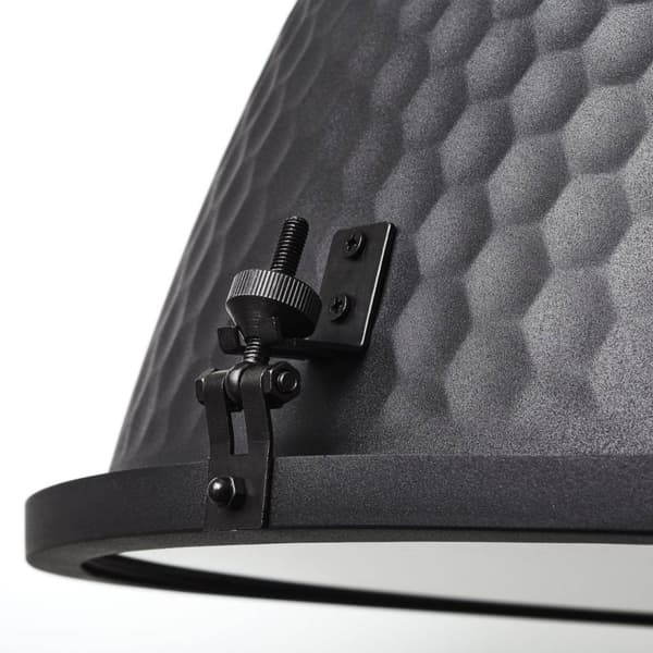 BRILLIANT lampa Kiki pendelljus 48 cm svart korund | 1x A60, E27, 60W, lämplig för normala lampor (ingår ej) | Skala A ++ till E | Kedjan kan förkorta