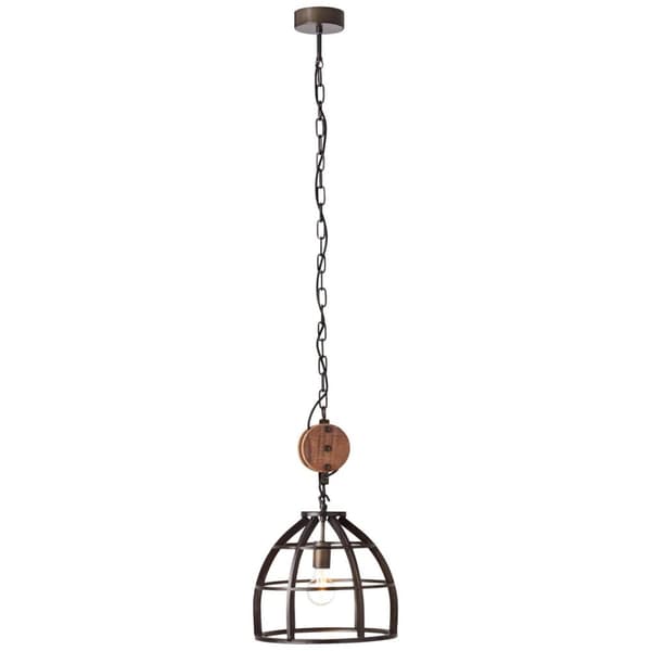 BRILLIANT lampuu Matrix-riippuvalaisin 34cm musta antiikki | 1x G95, E27, 60W, sopii normaaleille lampuille (ei sisälly) | Asteikko A ++ E | Ketjua vo