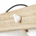 Miniatyrbild 3 av 11: BRILLIANT lampa Plog pendelljus 5-lågor vit / ljust trä | 5x A60, E27, 10W, lämplig för normala lampor (ingår ej) | Skala A ++ till E | Svängbara huvu