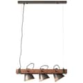 Miniatyrbild 7 av 11: BRILLIANT lampa Plog pendelljus 3-lågor svart stål / trä | 3x A60, E27, 10W, lämplig för normala lampor (ingår ej) | Skala A ++ till E | Svängbara huv