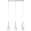 Miniatyrbild 2 av 11: BRILLIANT lampa Hadan pendelljus 3-flammar krom / vittransparent | 3x D45, E14, 40W, lämplig för dropplampor (ingår ej) | Skala A ++ till E | Justerba