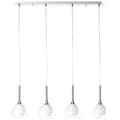 Miniatyrbild 8 av 11: BRILLIANT lampa Hadan pendellampa 4-lågor krom / vit transparent | 4x D45, E14, 40W, lämplig för dropplampor (ingår ej) | Skala A ++ till E | Justerba
