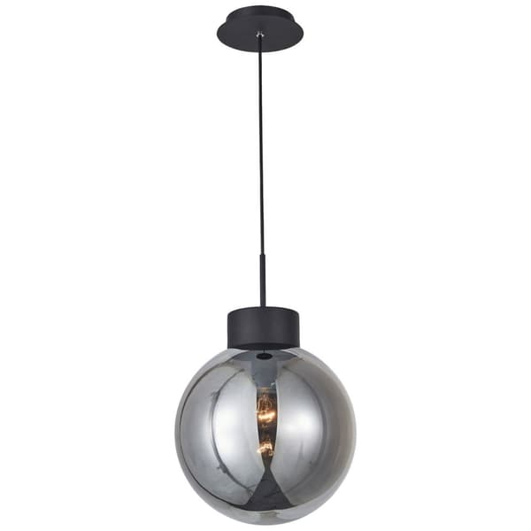 BRILLIANT lampuu Astro-riippuvalaisin 30 cm musta / savulasi | 1x A60, E27, 60W, sopii normaaleille lampuille (ei sisälly) | Asteikko A ++ E | Säädett