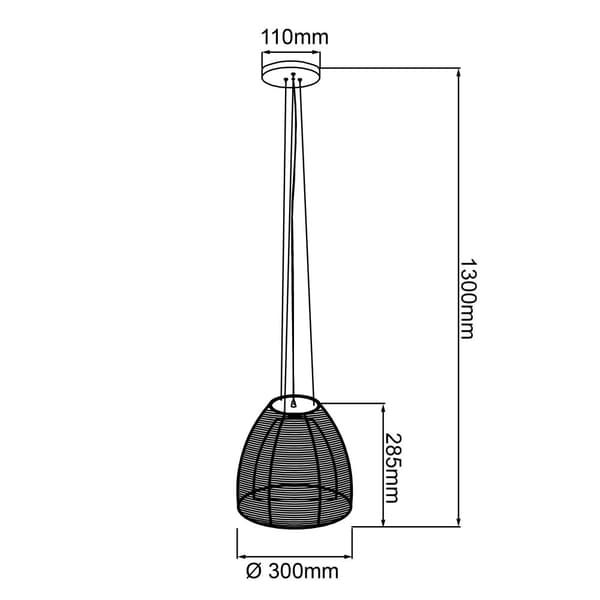 BRILLIANT lampuu Rento riippuvalaisin 30 cm pronssi / kromi | 1x A60, E27, 60W, gf normaalit lamput n, Ent, | Säädettävä korkeus / kaapelia voidaan ly