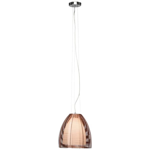 BRILLIANT lampuu Rento riippuvalaisin 30 cm pronssi / kromi | 1x A60, E27, 60W, gf normaalit lamput n, Ent, | Säädettävä korkeus / kaapelia voidaan ly