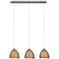 Miniatyrbild 1 av 4: BRILLIANT lampa Koppla av pendelljus 3-flammar brons / krom | 3x A60, E27, 60W, gf normala lampor n, Ent, | Justerbar höjd / kabel kan förkortas | Läm