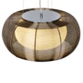 Miniatyrbillede 6 af 8: BRILLIANT lampe Afslappet pendel 40 cm bronze / krom | 2x A60, E27, 30W, gf normale lamper n, Ent, | Justerbar højde / kabel kan afkortes | Velegnet t