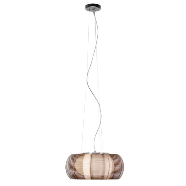 BRILLIANT lampe Afslappet pendel 40 cm bronze / krom | 2x A60, E27, 30W, gf normale lamper n, Ent, | Justerbar højde / kabel kan afkortes | Velegnet t