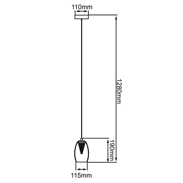 BRILLIANT lampa Metropolis LED-pendelljus 1-flamma krom / rökt glas | 1x 5W LED integrerad COB, 500lm, 3000K | Justerbar höjd / kabel kan förkortas |