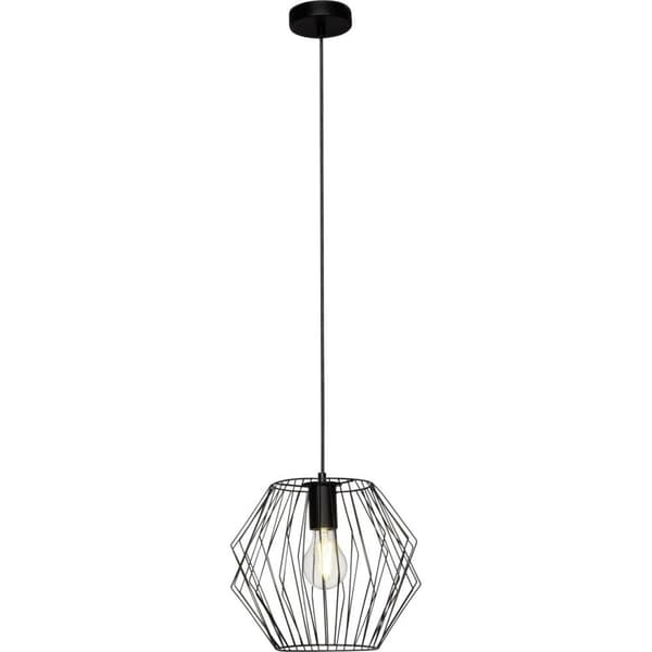 BRILLIANT lampe Noris pendel 28cm sort | 1x A60, E27, 60W, gf normale lamper n, Ent, | Velegnet til LED-lamper | Dæmpbar ved brug af egnede lyskilder