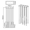 Pikkukuva 7 / 11: BRILLIANT lamppu cembalo LED-riippuvalaisin 14 liekin ruskea / kahvi | 14x 4W integroitu LED, 293lm, 3000K | Himmennettävä kolmessa vaiheessa seinäkyt