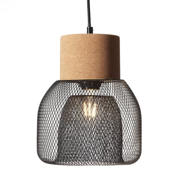 BRILLIANT lampuu Tasainen riippuvalaisin 1-liekkinen musta matta | 1x A60, E27, 40W, gf normaalit lamput n, Ent, | Kaapelia voidaan lyhentää | Sopii L