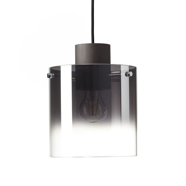 BRILLIANT lampa Beth pendelljus 3-lågor kaffe / rökt glas | 3x A60, E27, 60W, gf normala lampor n, Ent, | Justerbar höjd / kabel kan förkortas | Lämpl