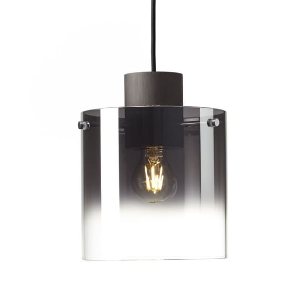 BRILLIANT lampa Beth pendelljus 3-lågor kaffe / rökt glas | 3x A60, E27, 60W, gf normala lampor n, Ent, | Justerbar höjd / kabel kan förkortas | Lämpl