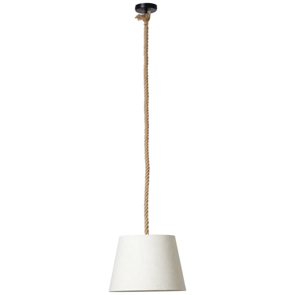 BRILLIANT Sailor pendel 35cm naturlig / hvid indendørs belysning, pendel | 1x A60, E27, 40W, egnet til standardlamper (medfølger ikke) | A ++ | Velegn