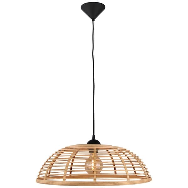 BRILLIANT Crosstown loftslampe 47cm trælampe / sorte indendørs lamper, loftslamper | 1x A60, E27, 40W, egnet til standardlamper (medfølger ikke) | A +