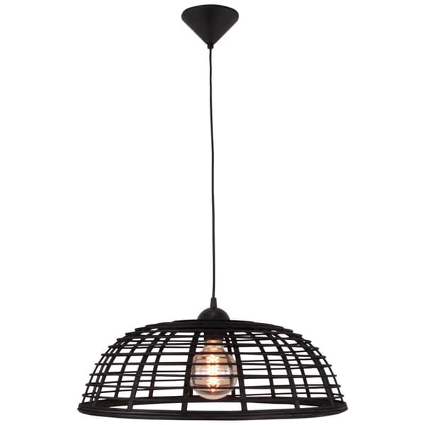 BRILLIANT Crosstown loftslampe 47cm træ mørk / sort indendørs belysning, loftslamper | 1x A60, E27, 40W, egnet til standardlamper (medfølger ikke) | A
